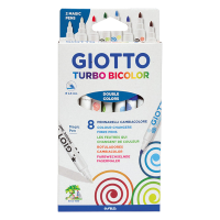 Отзывы GIOTTO Набор фломастеров Turbo Bicolor, 8 шт. (423400)