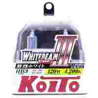 Отзывы Лампа автомобильная галогенная KOITO Whitebeam III HB3 P0756W 4200K 12V 65W (120W) 2 шт.