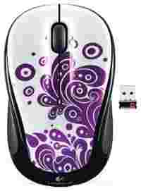 Отзывы Logitech Wireless Mouse M325 purple swirls Black USB
