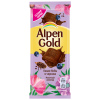 Шоколад Alpen Gold молочный какао-бобы и черника